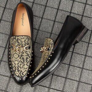 NEW! Men's Fashion Classic Faux Leather Loafers and Weeding Dress Shoes